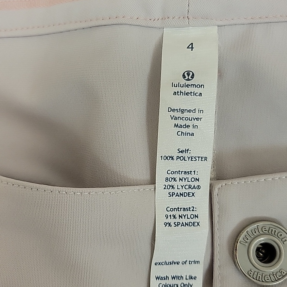 Lululemon Out & About Pants In Dune Sz 4. casual athleisure performance coach - Picture 9 of 9